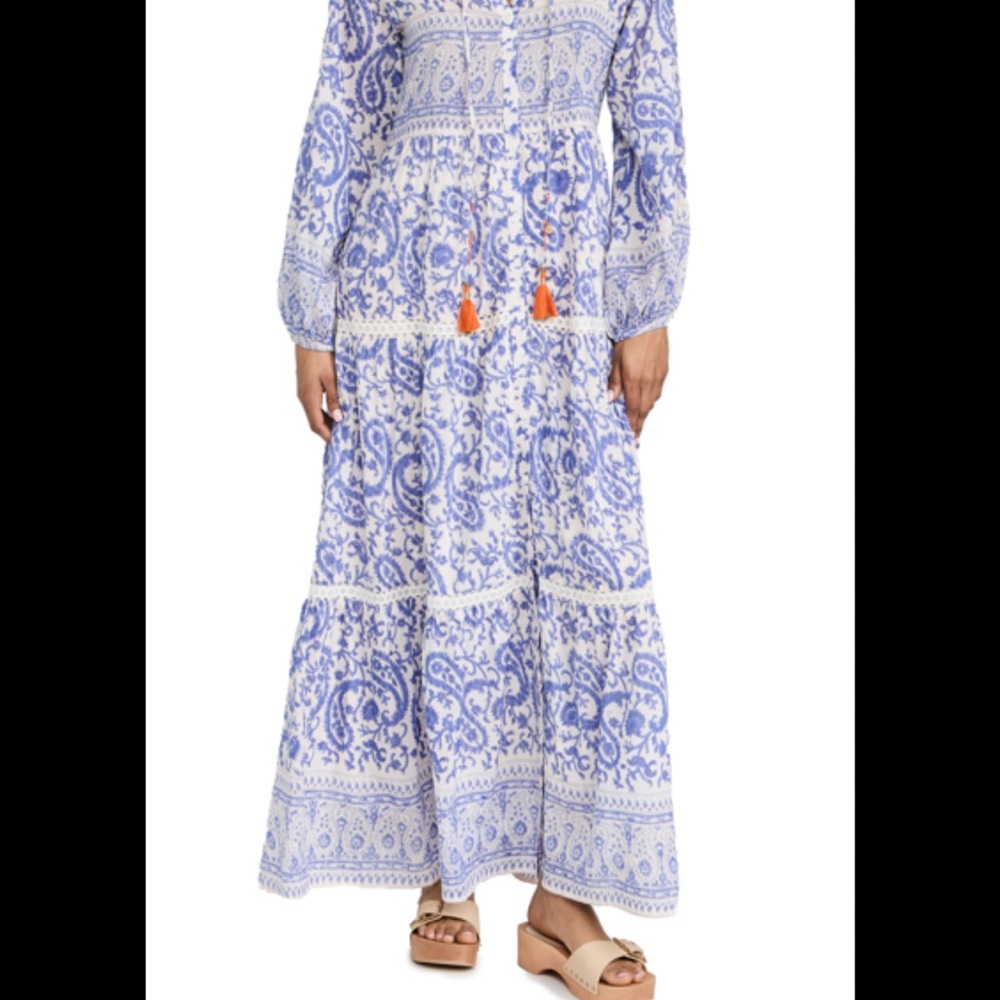 Bell Gracie Blue and White paisley Dress